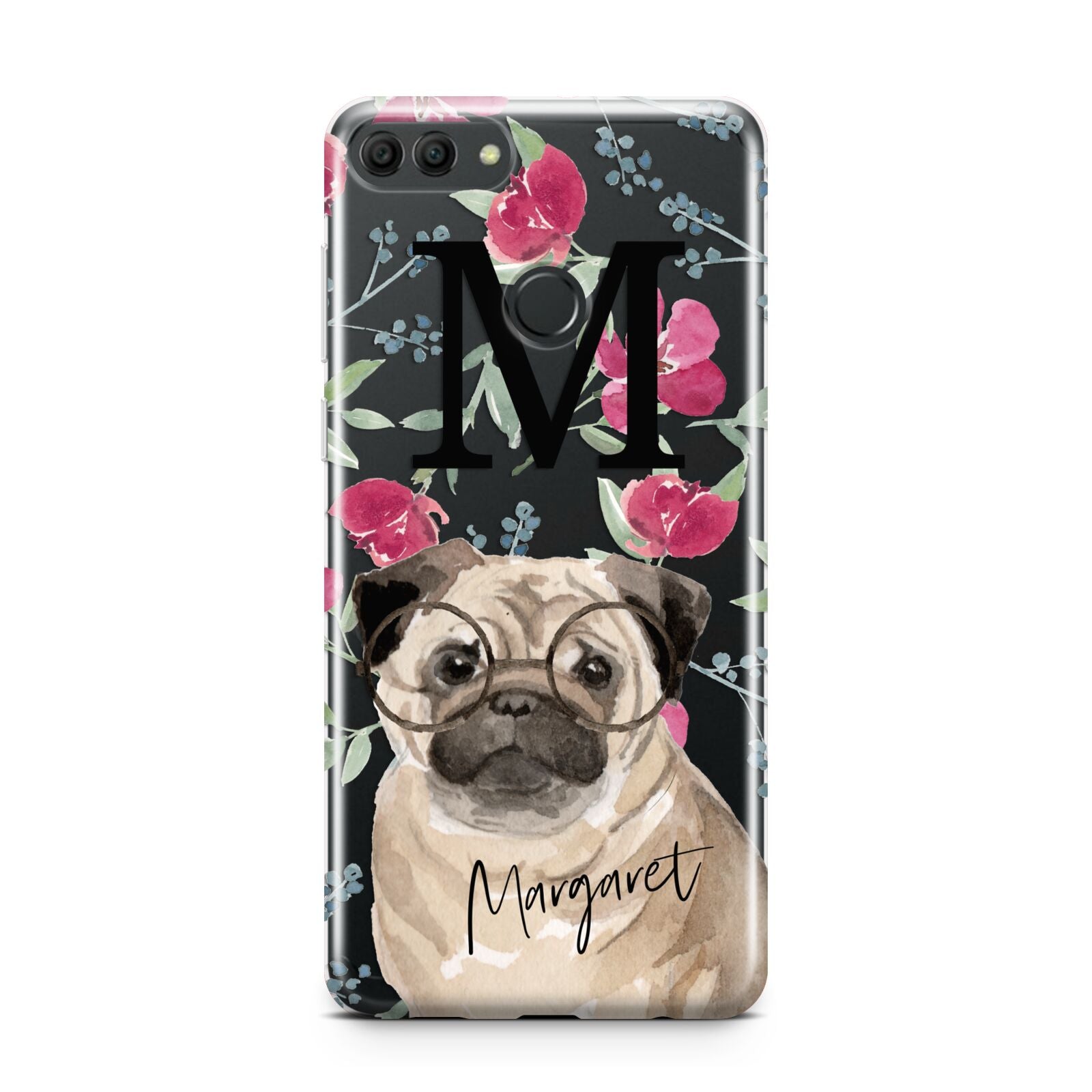 Personalised Pug Dog Huawei Y9 2018