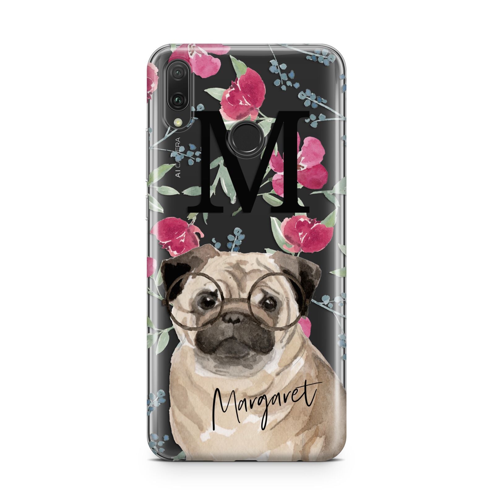 Personalised Pug Dog Huawei Y9 2019