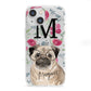 Personalised Pug Dog iPhone 13 Mini Clear Bumper Case