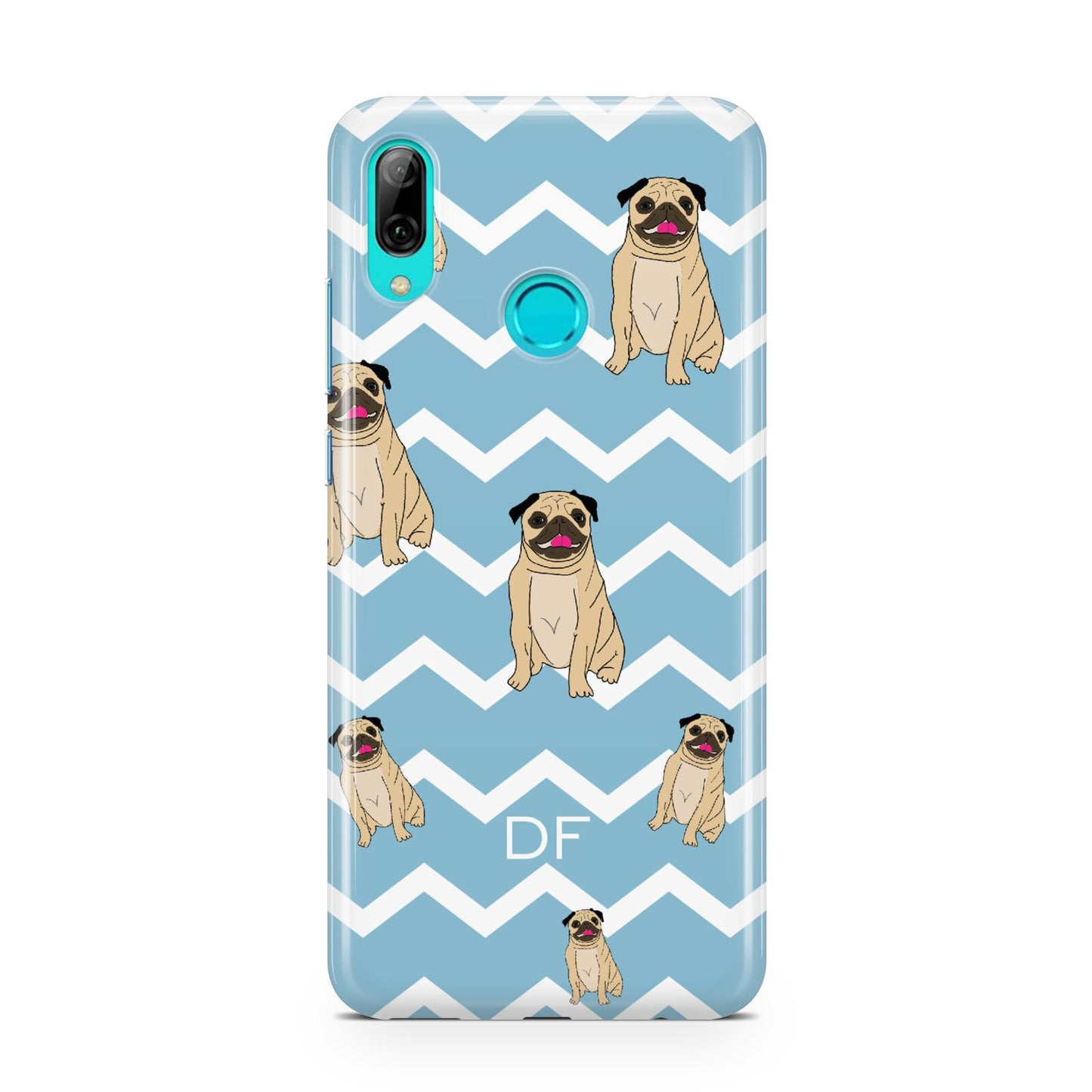 Personalised Pug Initials Huawei P Smart 2019 Case