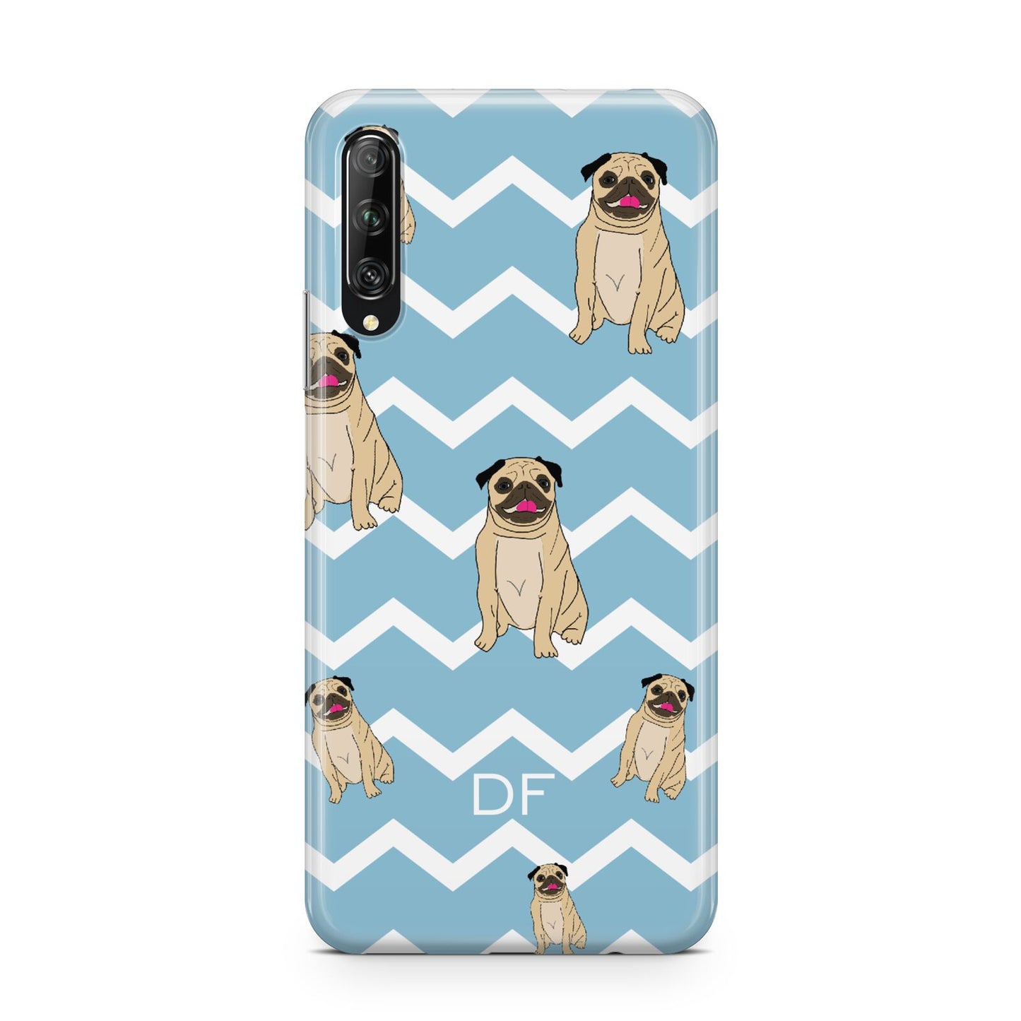 Personalised Pug Initials Huawei P Smart Pro 2019