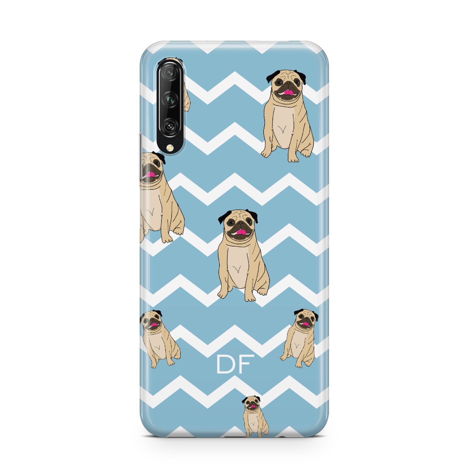 Personalised Pug Initials Huawei P Smart Pro 2019