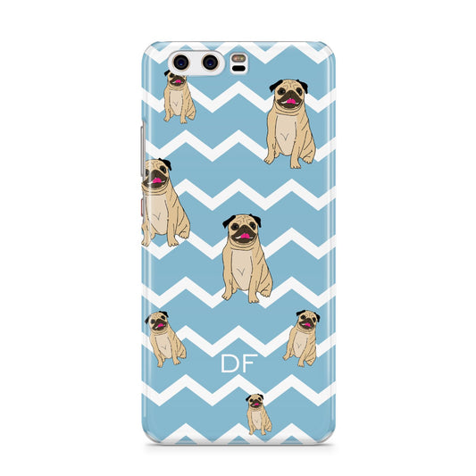 Personalised Pug Initials Huawei P10 Phone Case