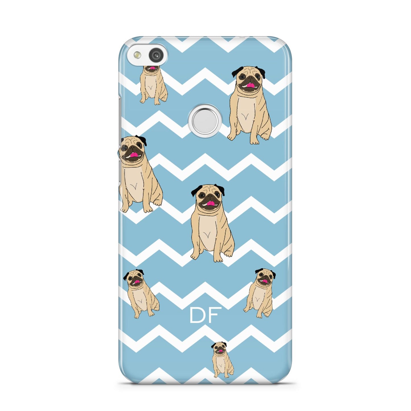 Personalised Pug Initials Huawei P8 Lite Case
