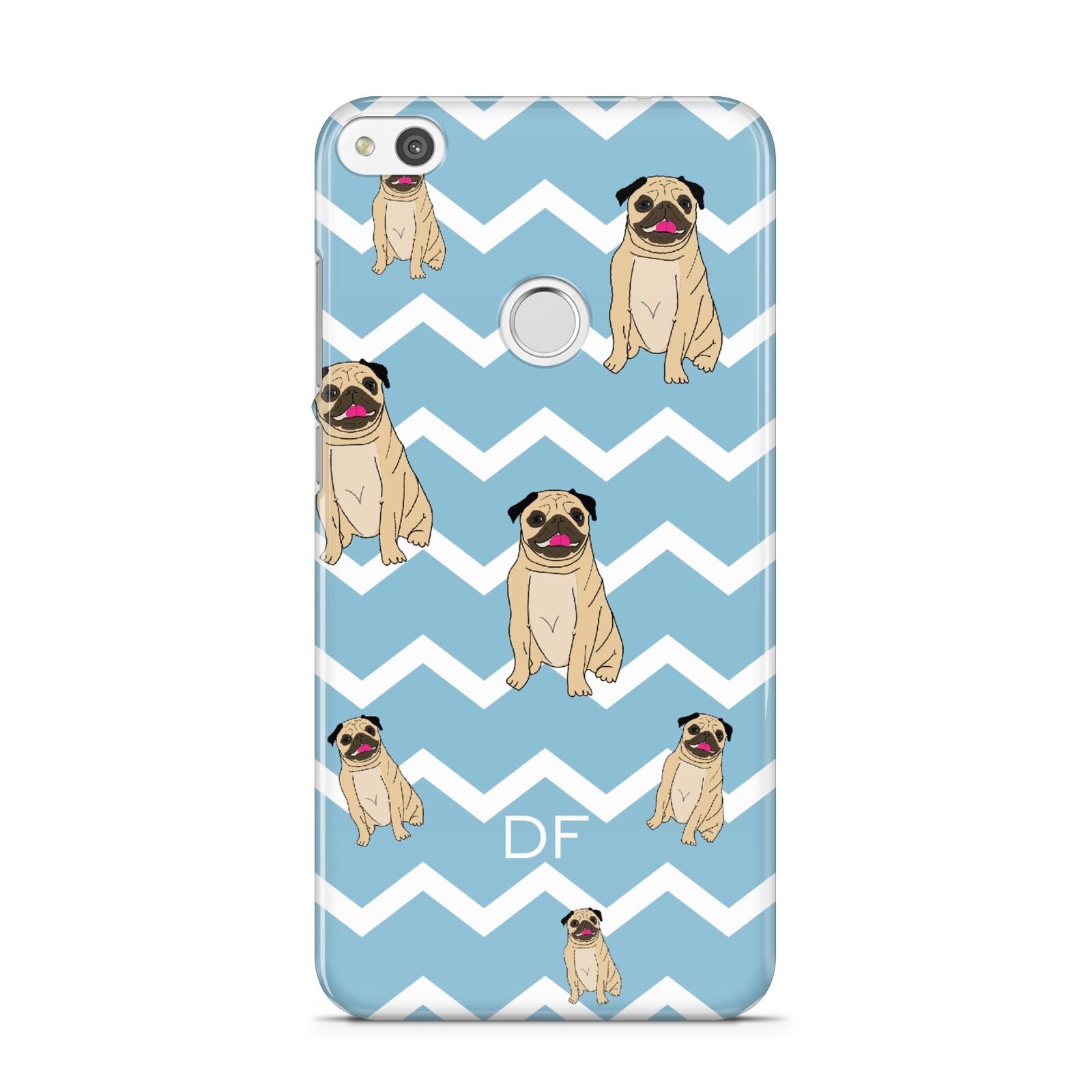 Personalised Pug Initials Huawei P8 Lite Case