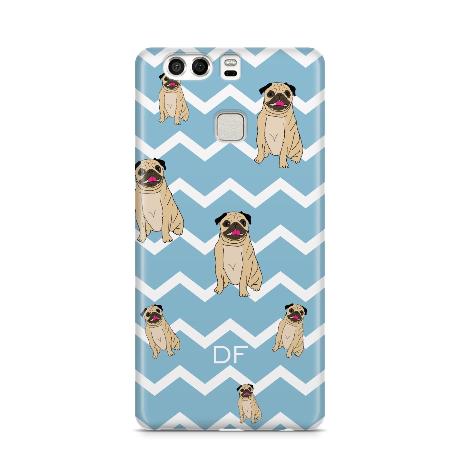 Personalised Pug Initials Huawei P9 Case