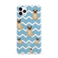 Personalised Pug Initials iPhone 11 Pro Max 3D Snap Case