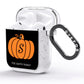 Personalised Pumpkin AirPods Glitter Case Side Image