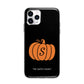 Personalised Pumpkin Apple iPhone 11 Pro Max in Silver with Bumper Case