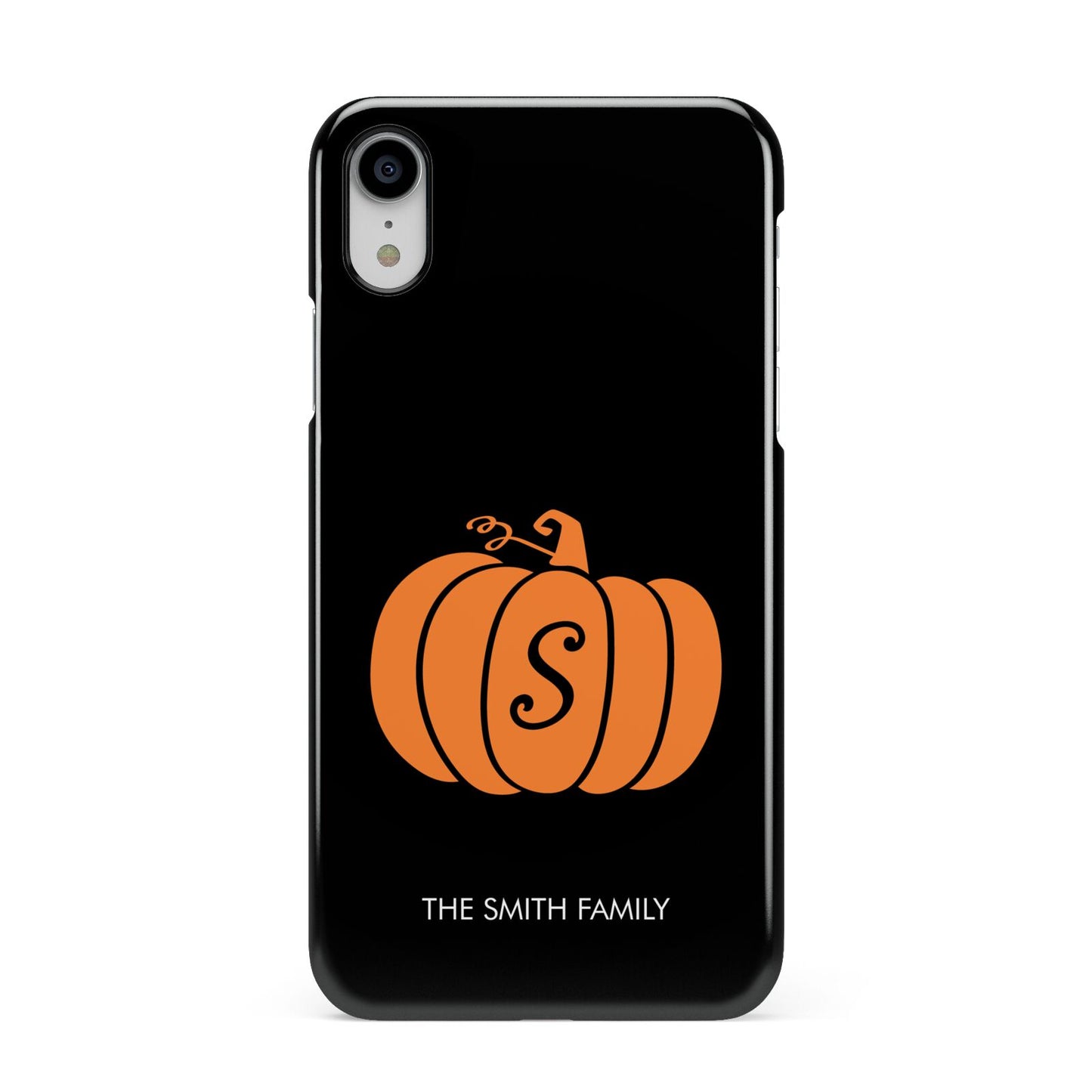 Personalised Pumpkin Apple iPhone XR White 3D Snap Case