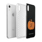 Personalised Pumpkin Apple iPhone XR White 3D Tough Case Expanded view