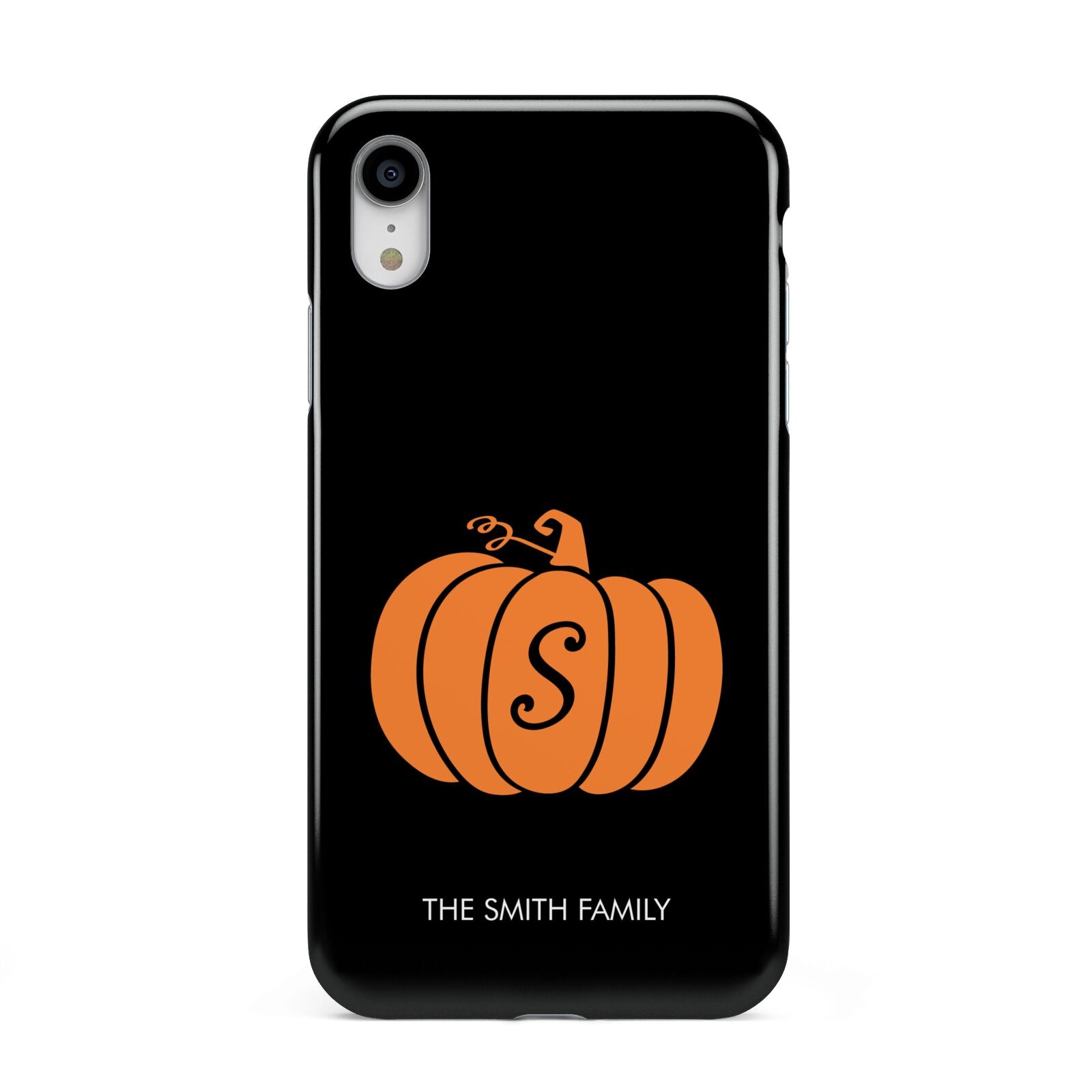Personalised Pumpkin Apple iPhone XR White 3D Tough Case