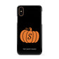 Personalised Pumpkin Apple iPhone XS 3D Snap Case