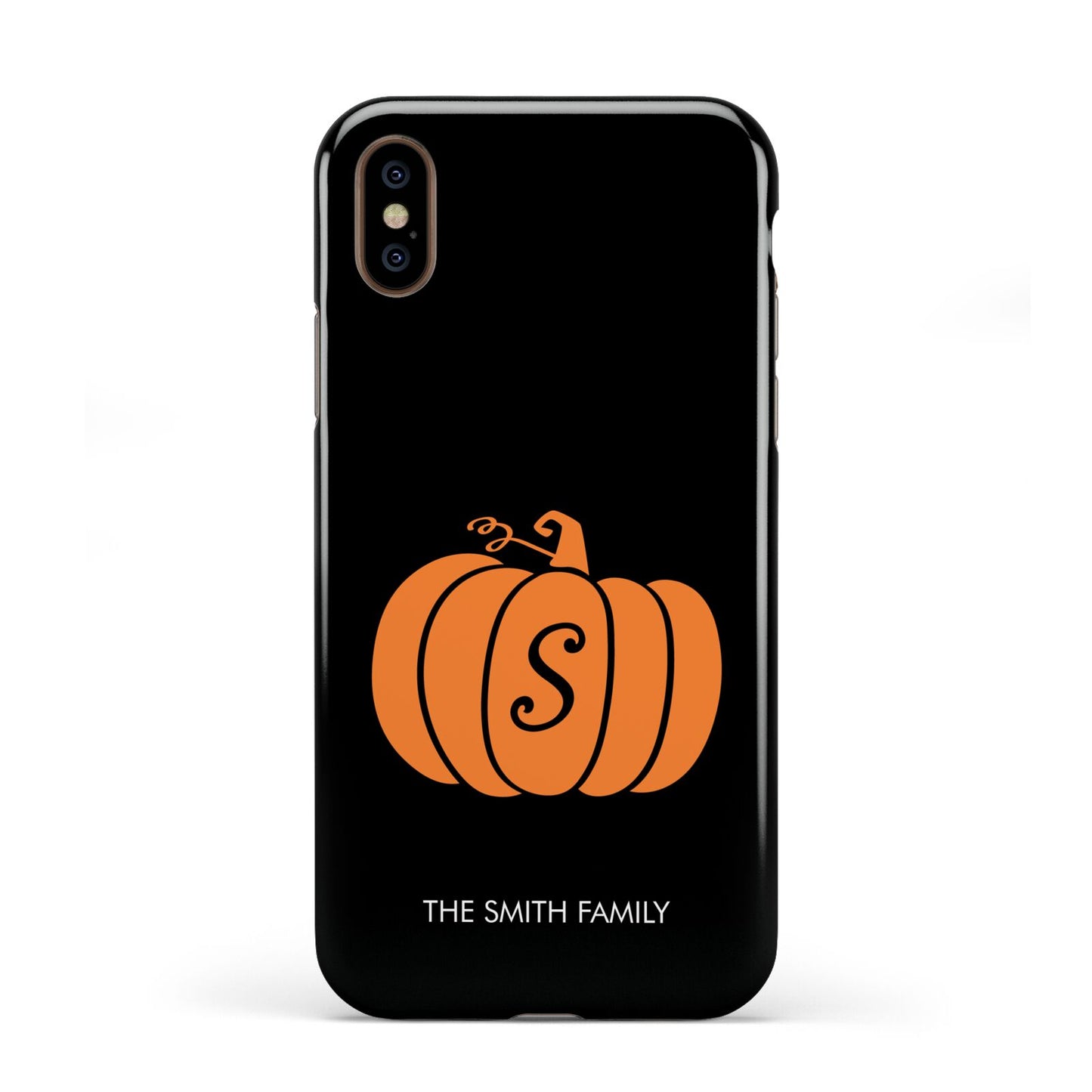 Personalised Pumpkin Apple iPhone XS 3D Tough