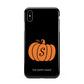 Personalised Pumpkin Apple iPhone Xs Max 3D Tough Case