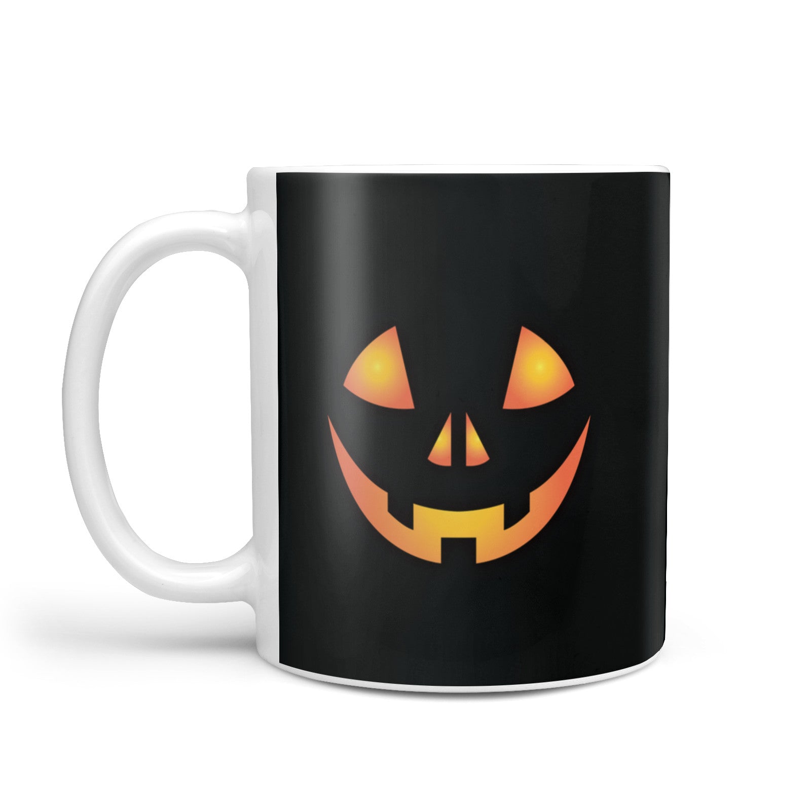 Personalised Pumpkin Face Halloween 10oz Mug Alternative Image 1