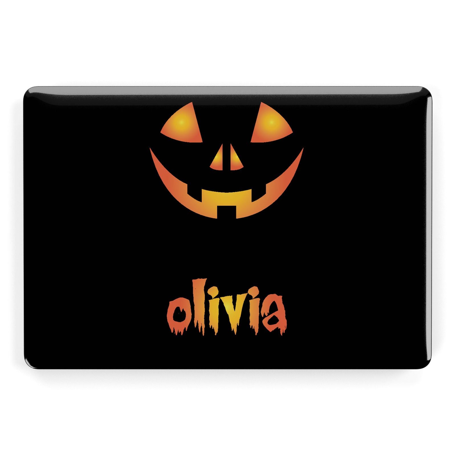 Personalised Pumpkin Face Halloween Apple MacBook Case