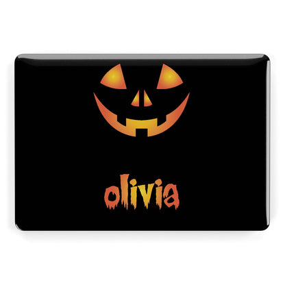 Personalised Pumpkin Face Halloween Apple MacBook Case