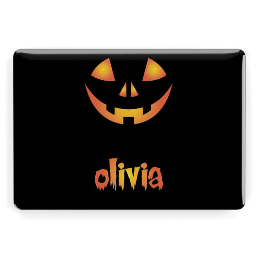 Personalised Pumpkin Face Halloween Apple MacBook Case
