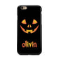 Personalised Pumpkin Face Halloween Apple iPhone 6 3D Tough Case