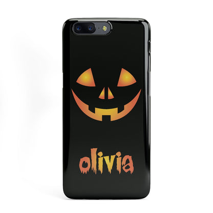 Personalised Pumpkin Face Halloween OnePlus Case