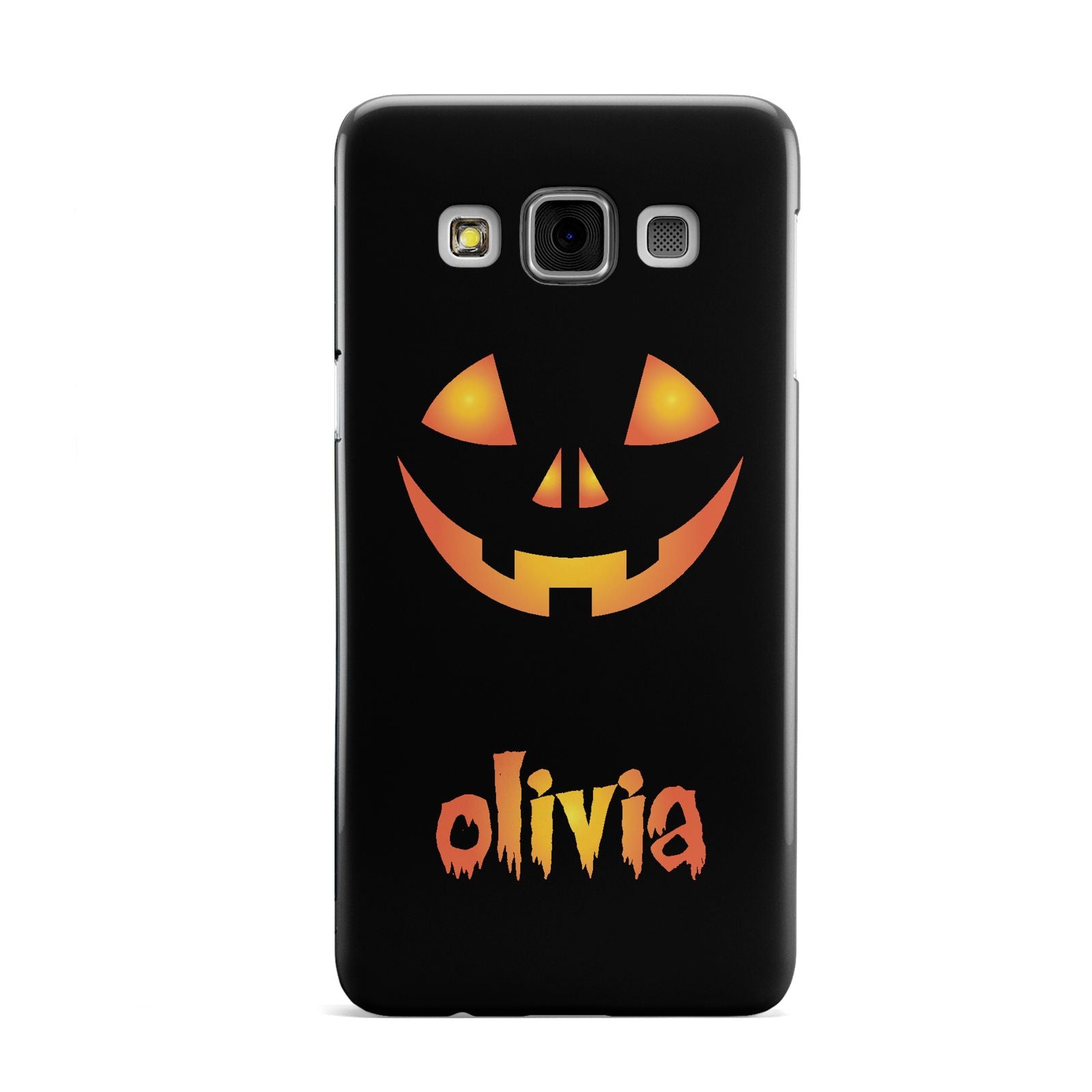 Personalised Pumpkin Face Halloween Samsung Galaxy A3 Case