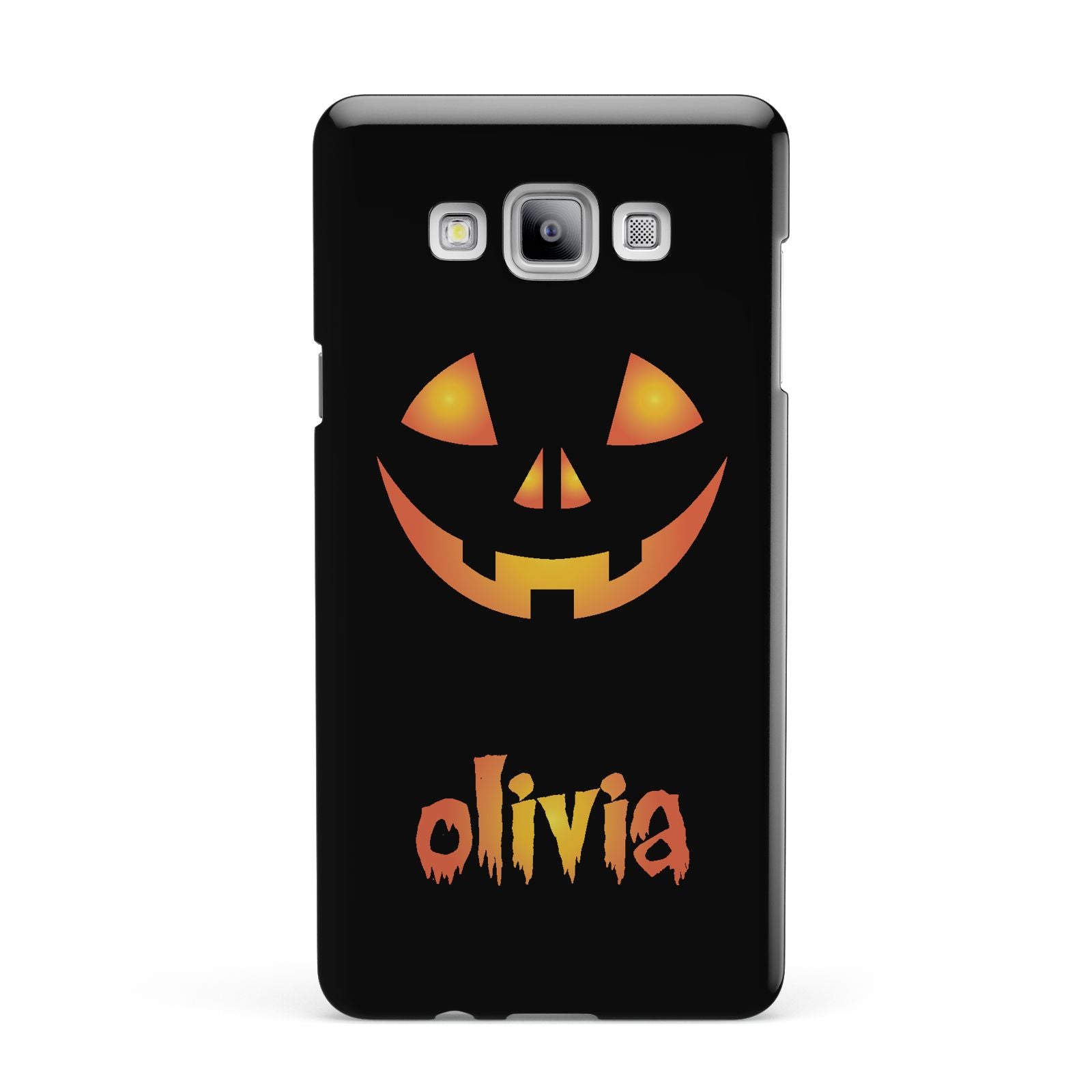 Personalised Pumpkin Face Halloween Samsung Galaxy A7 2015 Case