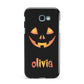 Personalised Pumpkin Face Halloween Samsung Galaxy A7 2017 Case