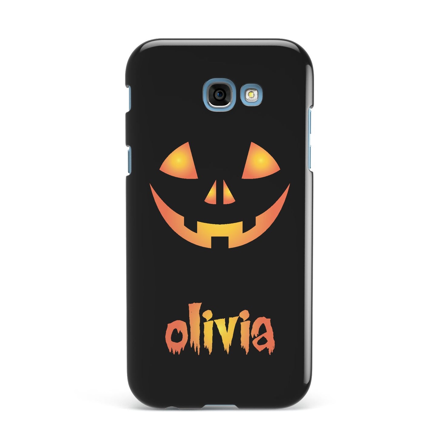 Personalised Pumpkin Face Halloween Samsung Galaxy A7 2017 Case