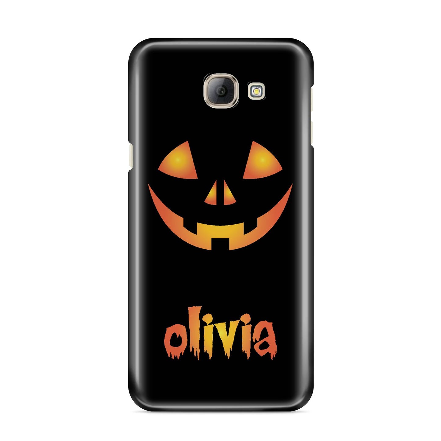 Personalised Pumpkin Face Halloween Samsung Galaxy A8 2016 Case