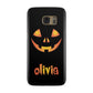 Personalised Pumpkin Face Halloween Samsung Galaxy Case