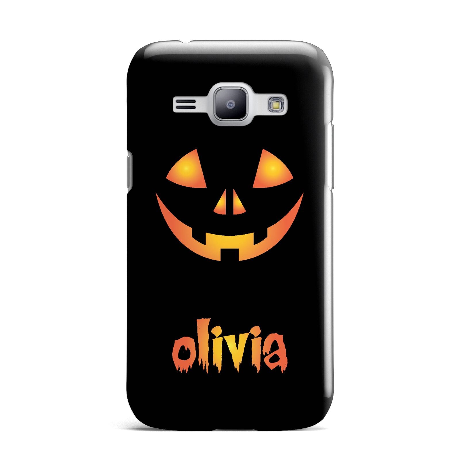 Personalised Pumpkin Face Halloween Samsung Galaxy J1 2015 Case
