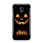 Personalised Pumpkin Face Halloween Samsung Galaxy J3 2017 Case