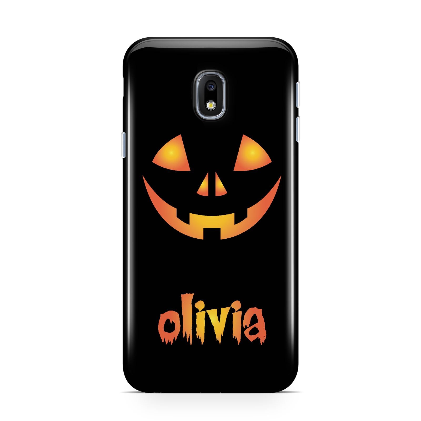 Personalised Pumpkin Face Halloween Samsung Galaxy J3 2017 Case