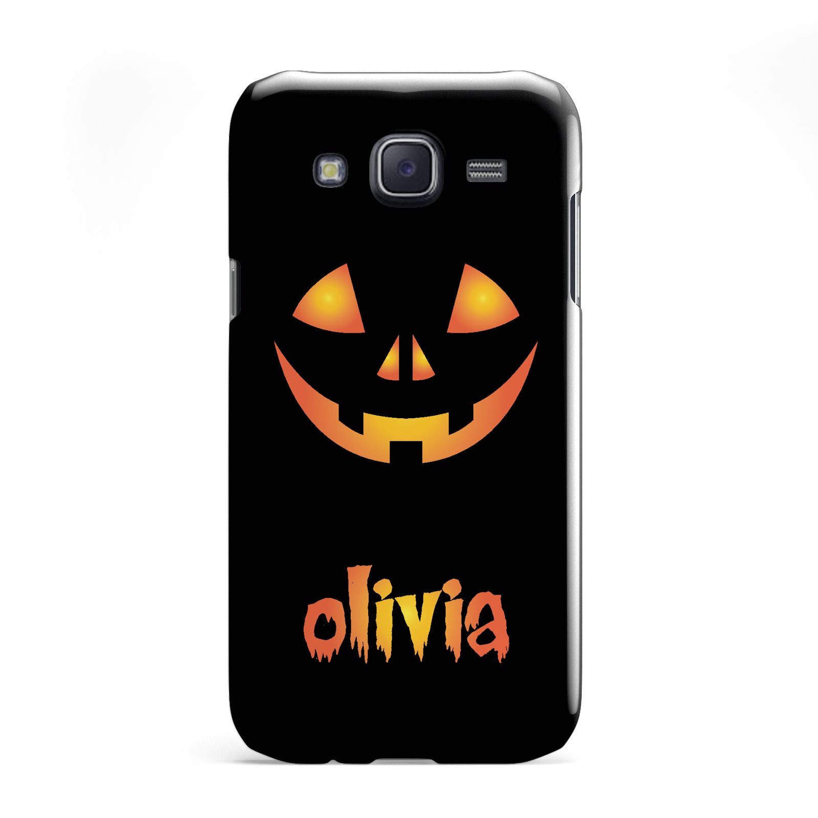 Personalised Pumpkin Face Halloween Samsung Galaxy J5 Case