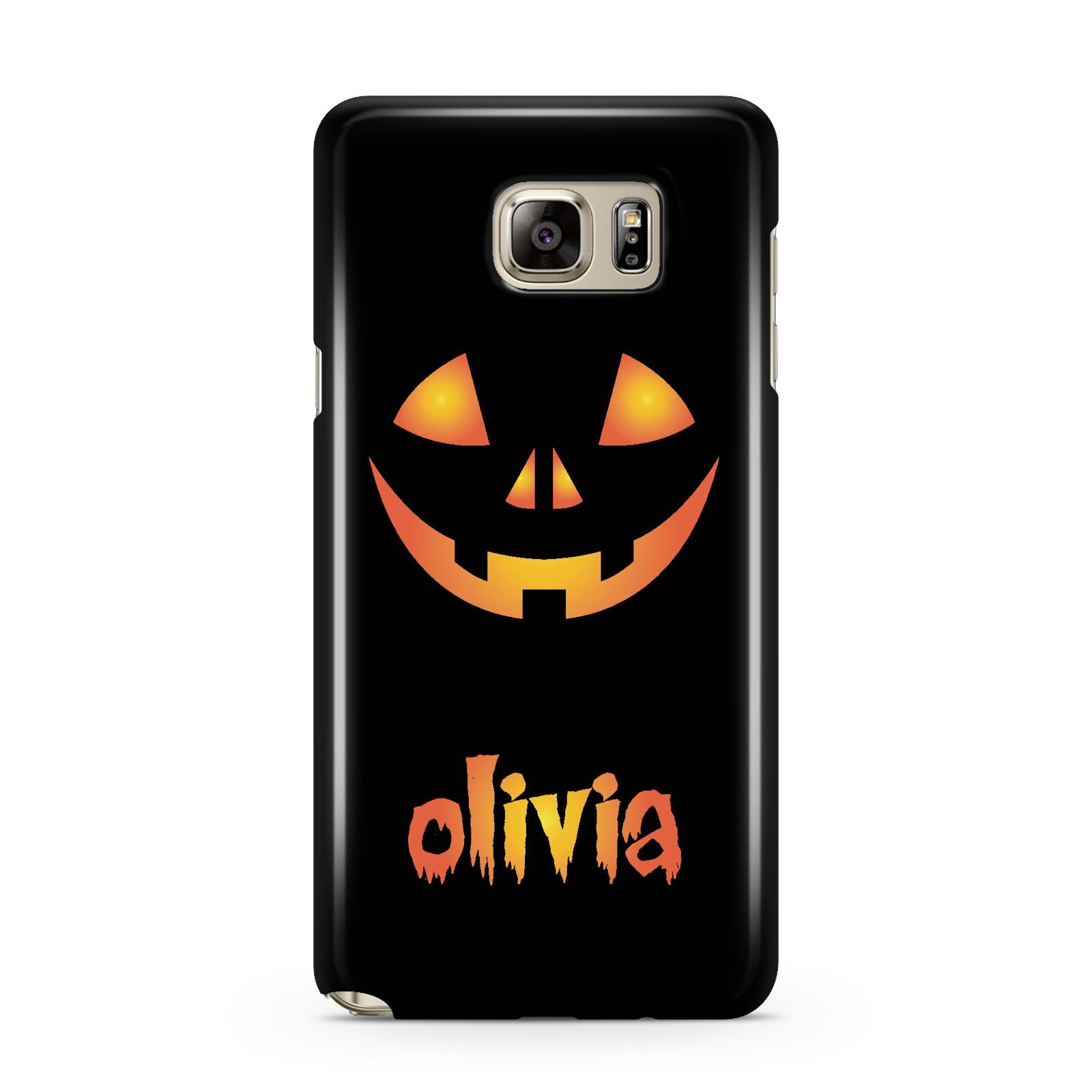 Personalised Pumpkin Face Halloween Samsung Galaxy Note 5 Case