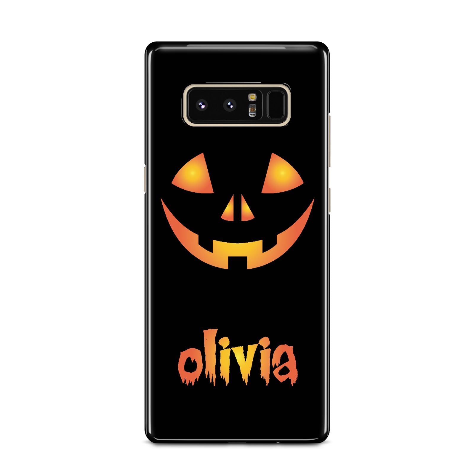 Personalised Pumpkin Face Halloween Samsung Galaxy Note 8 Case