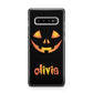 Personalised Pumpkin Face Halloween Samsung Galaxy S10 Plus Case