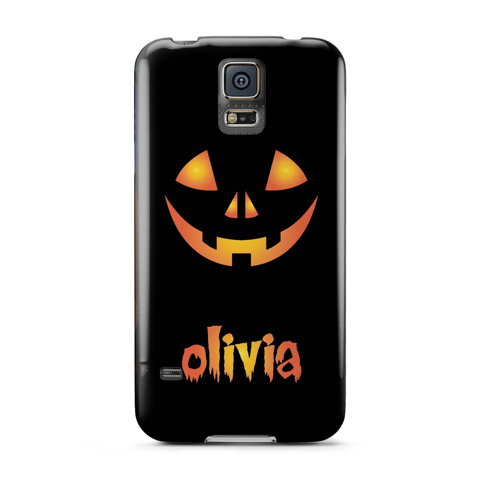 Personalised Pumpkin Face Halloween Samsung Galaxy S5 Case