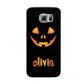 Personalised Pumpkin Face Halloween Samsung Galaxy S6 Case