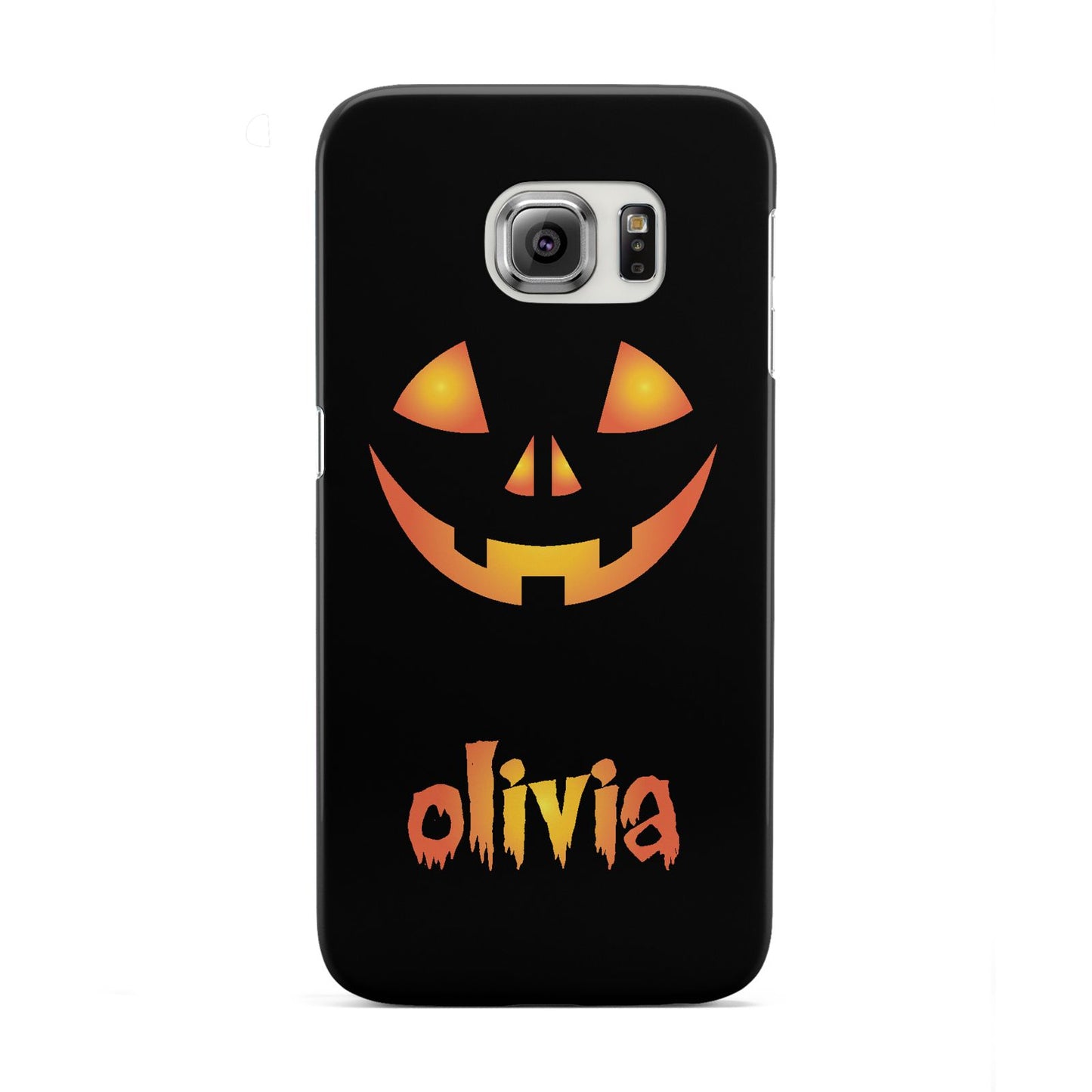 Personalised Pumpkin Face Halloween Samsung Galaxy S6 Edge Case