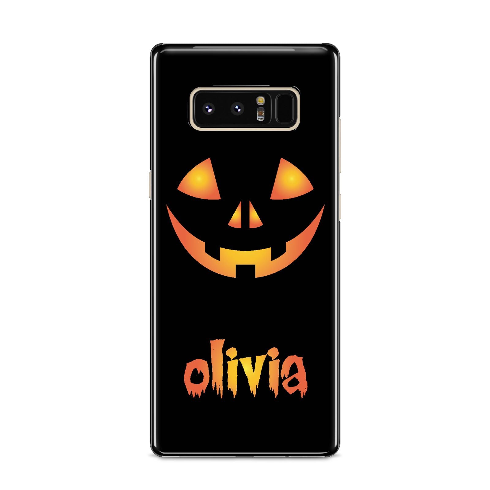 Personalised Pumpkin Face Halloween Samsung Galaxy S8 Case
