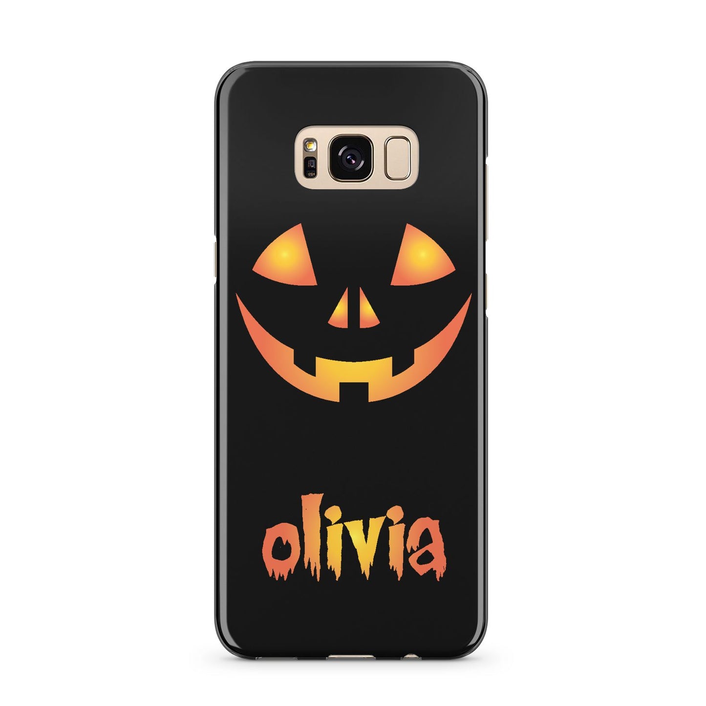 Personalised Pumpkin Face Halloween Samsung Galaxy S8 Plus Case