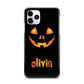 Personalised Pumpkin Face Halloween iPhone 11 Pro 3D Snap Case