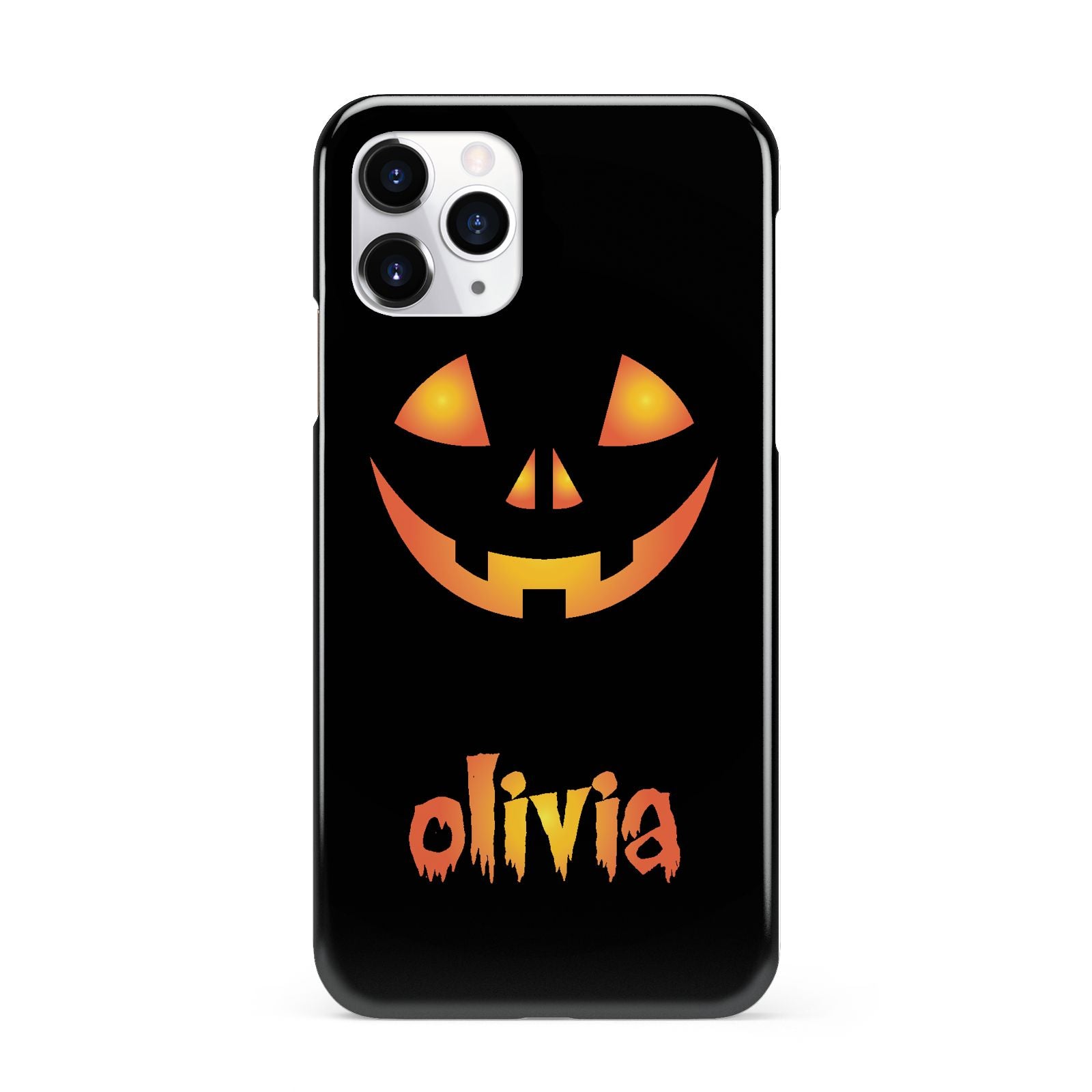 Personalised Pumpkin Face Halloween iPhone 11 Pro 3D Snap Case