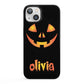 Personalised Pumpkin Face Halloween iPhone 13 Full Wrap 3D Snap Case