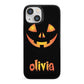 Personalised Pumpkin Face Halloween iPhone 13 Mini Full Wrap 3D Snap Case