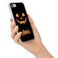 Personalised Pumpkin Face Halloween iPhone 7 Bumper Case on Silver iPhone Alternative Image