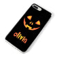 Personalised Pumpkin Face Halloween iPhone 8 Plus Bumper Case on Silver iPhone Alternative Image