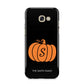 Personalised Pumpkin Samsung Galaxy A5 2017 Case on gold phone